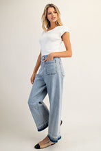 Load image into Gallery viewer, Mineral Wash Straight Leg Denim Jeans
