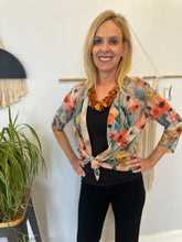 Load image into Gallery viewer, Sheer Floral Light Weight Open Cardi
