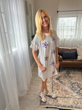 Load image into Gallery viewer, Stars &amp; Stripes T-Shirt Dress
