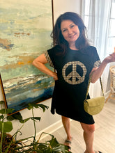 Load image into Gallery viewer, Peace Out Mini Dress
