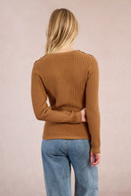 Load image into Gallery viewer, Camel Cable Knit Sweater
