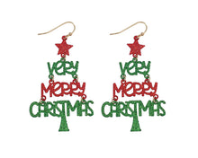 Load image into Gallery viewer, Dangle Holiday Tree Earring
