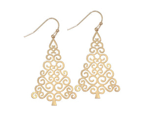 Dangle Holiday Tree Earring