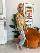Load image into Gallery viewer, Yellow Claudia Button up Blouse
