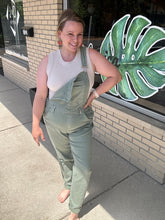 Load image into Gallery viewer, Sage Boyfriend Overalls
