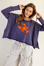Load image into Gallery viewer, Coastal Lobster Rustic Crewneck

