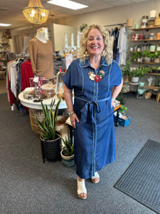 Sunday Brunch Midi Tencel Dress
