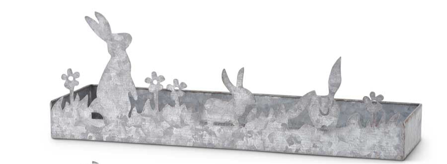 Tin Bunny Tray