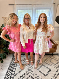The Barbie Hot Pink Overlap Skirt