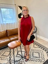 Load image into Gallery viewer, The Very Velvet Red Dress
