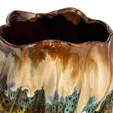 Load image into Gallery viewer, Organic Fire Glaze Planter/Vase
