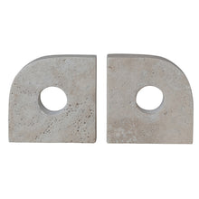 Load image into Gallery viewer, Tavertine Set of 2 Bookends
