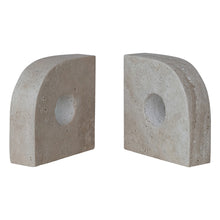 Load image into Gallery viewer, Tavertine Set of 2 Bookends
