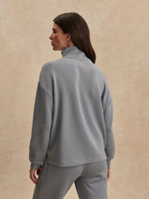 Load image into Gallery viewer, Varley Arlene Wind Blue Zip Through Sweatshirt
