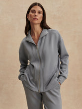 Load image into Gallery viewer, Varley Arlene Wind Blue Zip Through Sweatshirt
