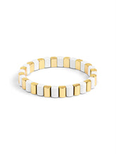 Load image into Gallery viewer, Enamel Tile Stretch Bracelet

