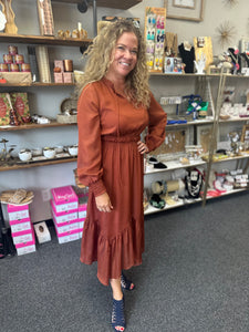 Coast to Coast Rust Dress