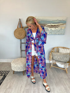 Royal Palm Tie Kimono