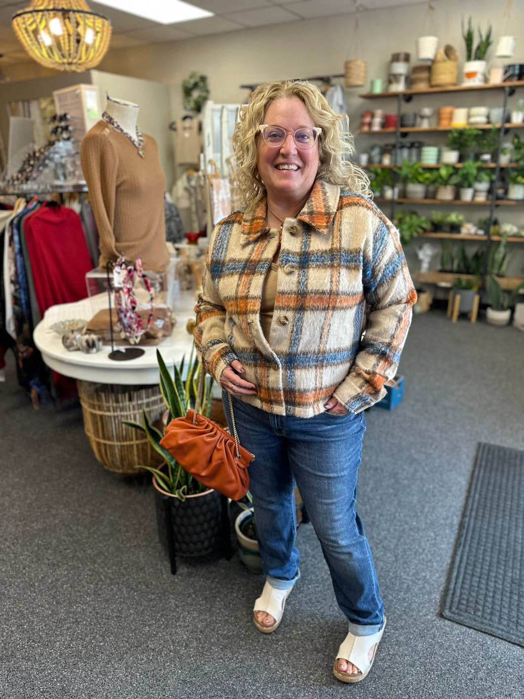 Fresh From The Patch Plaid Shacket