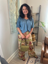 Load image into Gallery viewer, Botanical Print Wide Leg Pants
