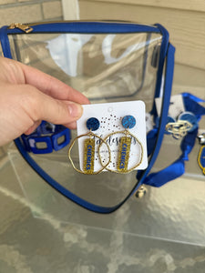 Sports Team Circle Earrings