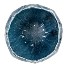 Load image into Gallery viewer, Blue Flower Reactive Glaze 5" Planter
