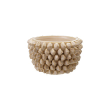 Load image into Gallery viewer, 3D Cream Stoneware 5" Planter
