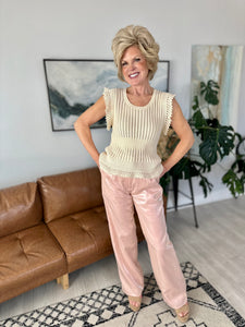 The Vicky Vintage Cream Tank