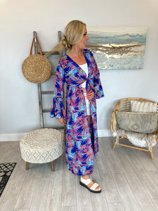 Royal Palm Tie Kimono