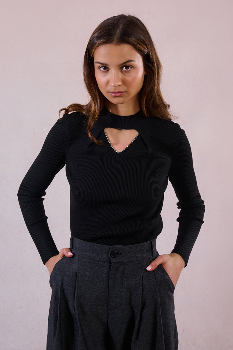 All In The Details Black Long Sleeve