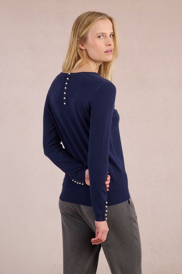 Never Plain Always Pretty Pearl Detail Top