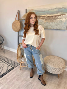 To Chic To Quit Denim Joggers
