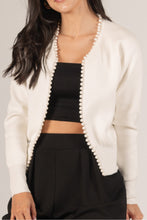 Load image into Gallery viewer, Charming Charlie Ivory Pearl Cardigan
