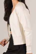 Load image into Gallery viewer, Charming Charlie Ivory Pearl Cardigan
