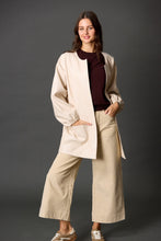 Load image into Gallery viewer, Faux Leather Billowy Sleeve Jacket
