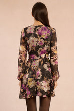 Load image into Gallery viewer, Florals After Dark Long Sleeve Dress
