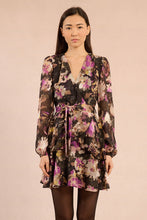 Load image into Gallery viewer, Florals After Dark Long Sleeve Dress
