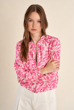 Load image into Gallery viewer, Magenta Pink Woven Bomber Jacket
