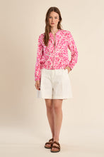 Load image into Gallery viewer, Magenta Pink Woven Bomber Jacket
