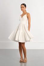 Load image into Gallery viewer, Court White Spaghetti Strap Dress
