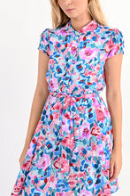 Load image into Gallery viewer, The Clemence Purple Hues Floral Dress
