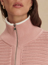 Load image into Gallery viewer, Varley Morwenna Half Zip Mellow Rose Knit

