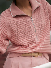 Load image into Gallery viewer, Varley Morwenna Half Zip Mellow Rose Knit

