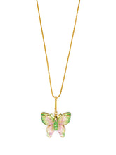 Load image into Gallery viewer, Resin Butterfly Charm Necklace
