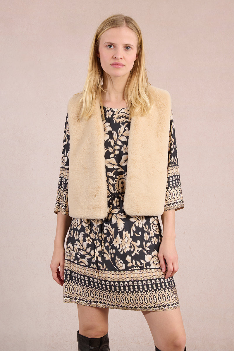 Fireside Moments Beige Vest