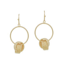Load image into Gallery viewer, Knotted Hoop Earring
