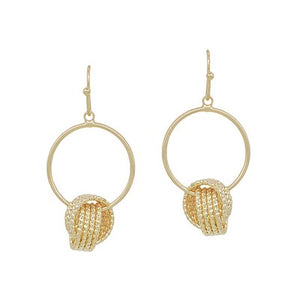 Knotted Hoop Earring