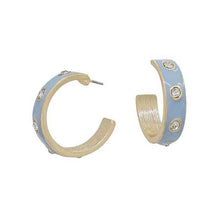 Load image into Gallery viewer, Pam Studded Hoop Earring
