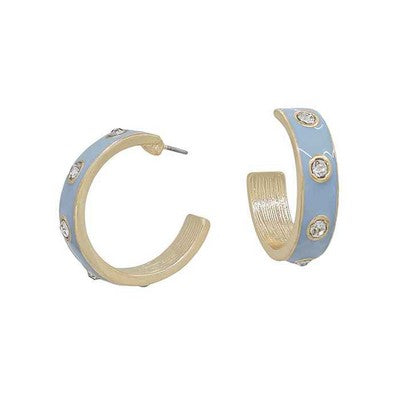 Pam Studded Hoop Earring