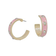 Load image into Gallery viewer, Pam Studded Hoop Earring
